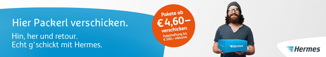 Packerl ab 4,60&euro; verschicken, Pakethaftung bis &euro; 500,- inklusive